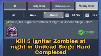 Kill 5 Igniter Zombies Task