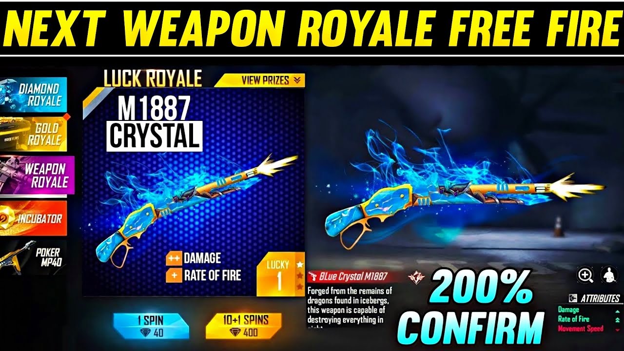Next Weapon Royale In Free Fire 2022