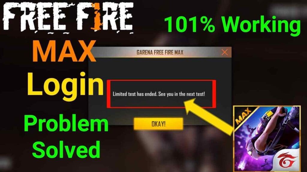 Free Fire Max Login Problem