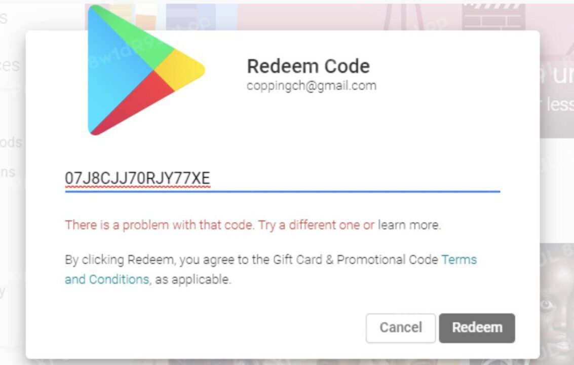 Google Play Points Redeem Code