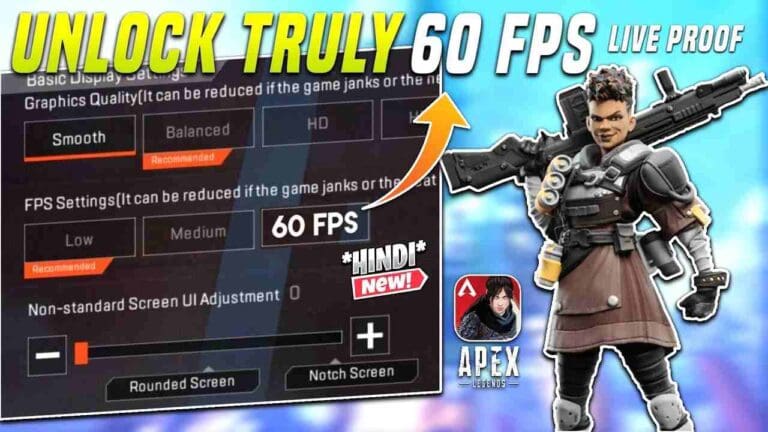 Apex Legends Mobile 60 FPS Unlock- Unlock Apex Legends Mobile Frame Rate to 60 FPS now!