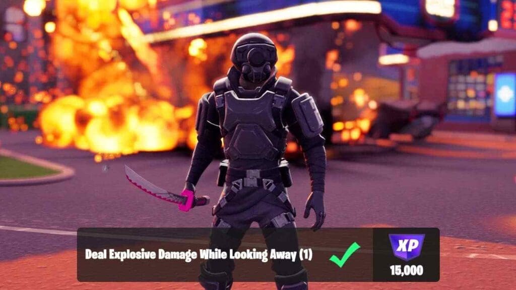 Explosive Damage While Looking Away Fortnite