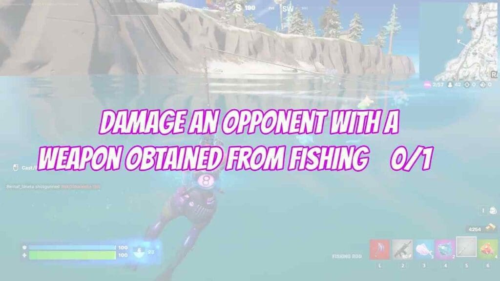 How to Damage an Opponent with A Weapon Obtained from Fishing