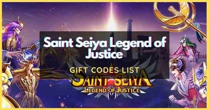 Saint Seiya Legend of Justice Redeem Code