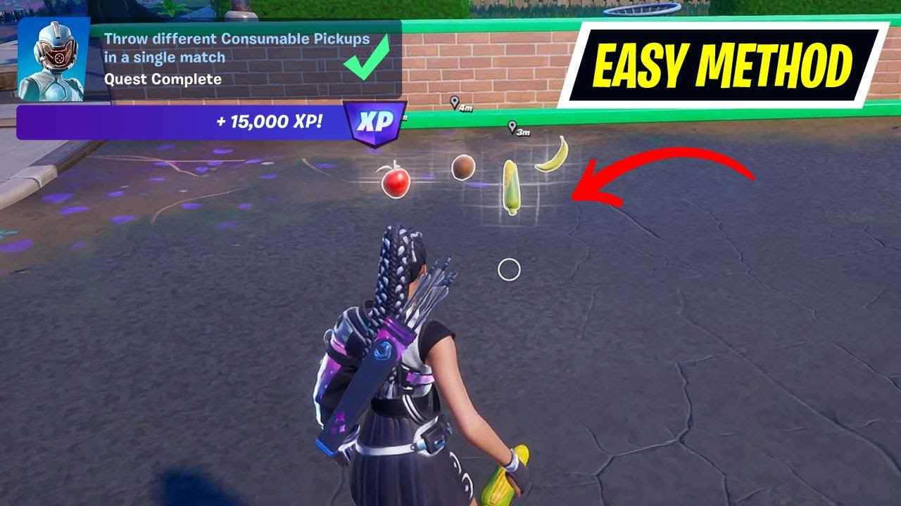 Throw Different Consumable Pickups In A Single Match Fortnite