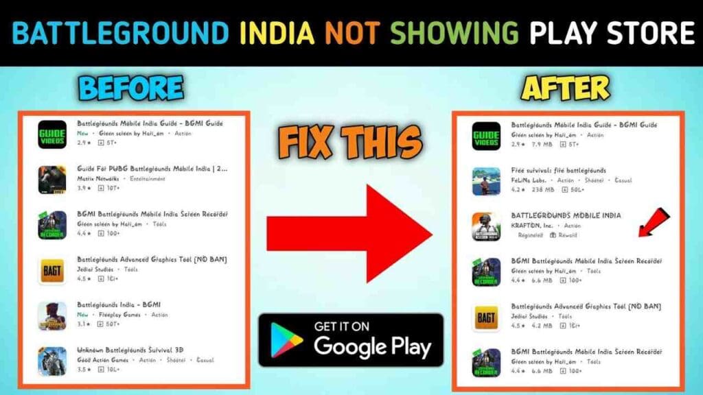 Why BGMI Is Not Showing in Play Store