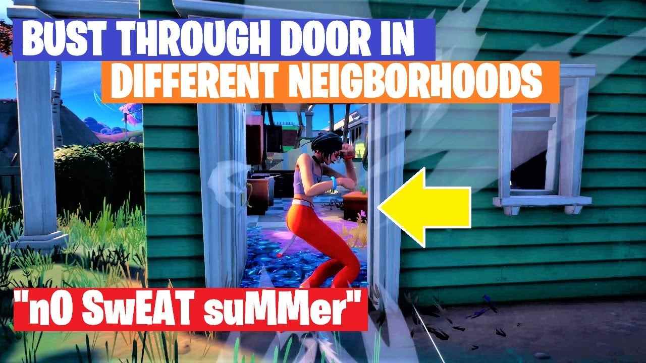 Bust Through Door In Different Neighborhoods