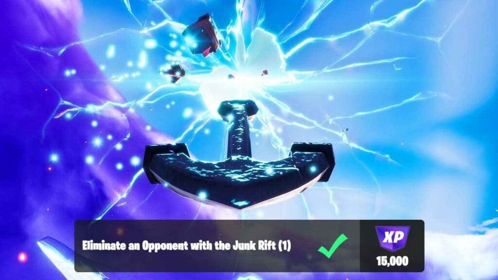 Eliminate an Opponent With a Junk Rift