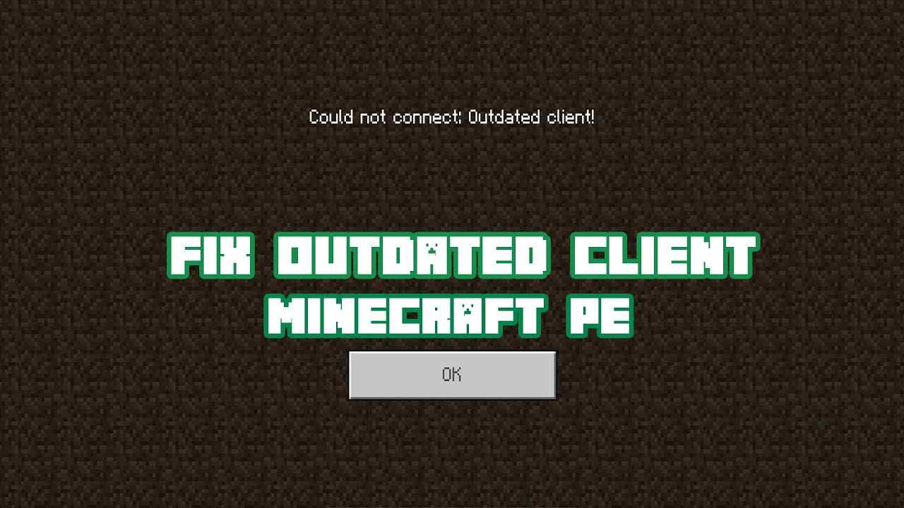 Fix Minecraft Could Not Connect To Outdated Client
