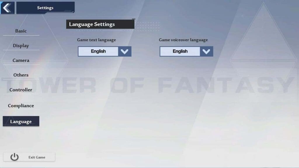 How To Change Text And Voice Language In Tower Of Fantasy