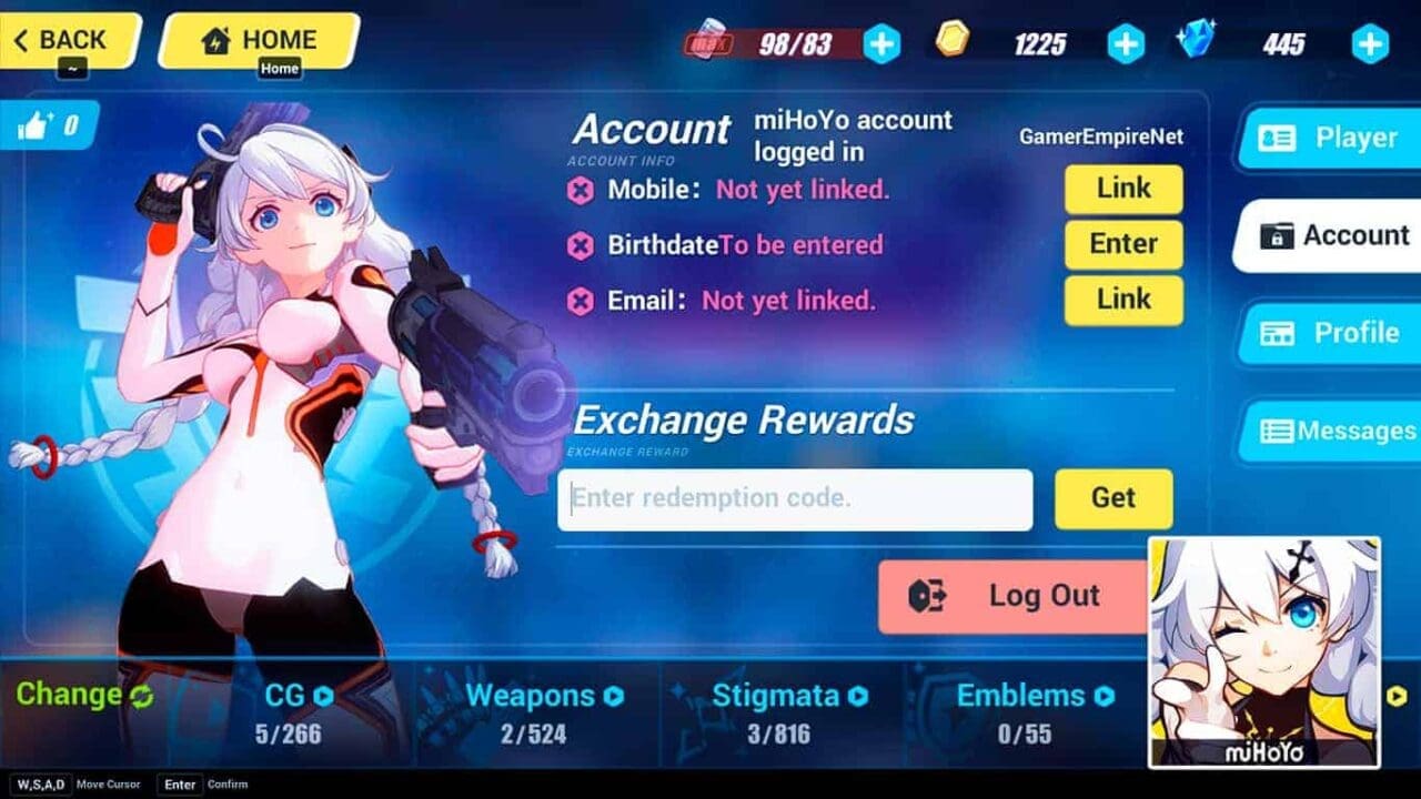 Honkai Impact 3 Redeem Code