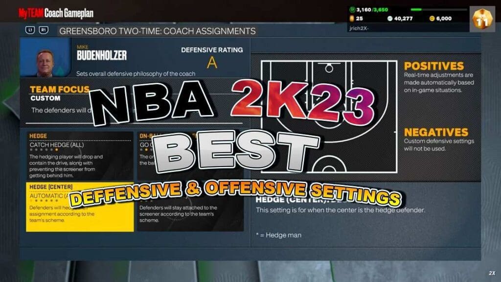 NBA 2K23 Best Defensive Settings