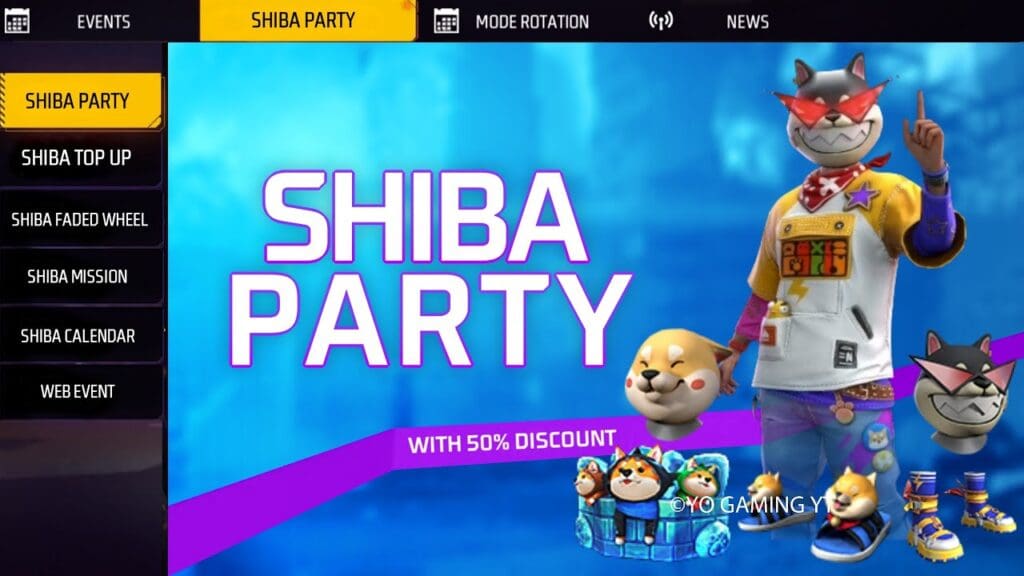 Free Fire Shiba Party Event