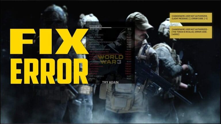 Fix World War 3 The Token is Invalid Error Message!