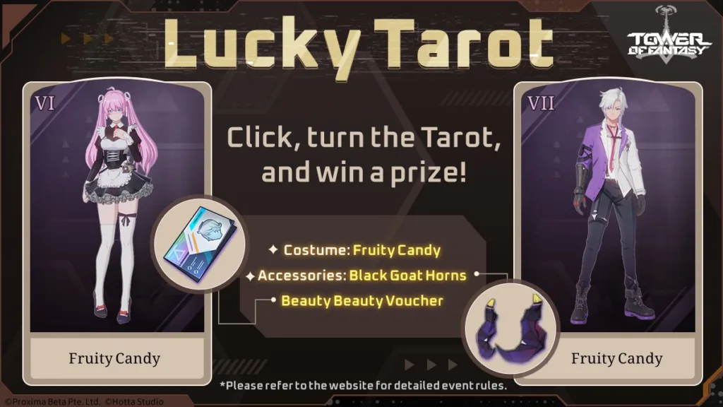 Lucky Tarot Tower Of Fantasy 