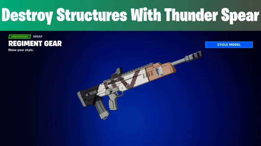 Destroy Structures with A Thunder Spear Fortnite