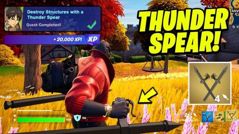 Destroy Structures with A Thunder Spear Fortnite: Location & how To?