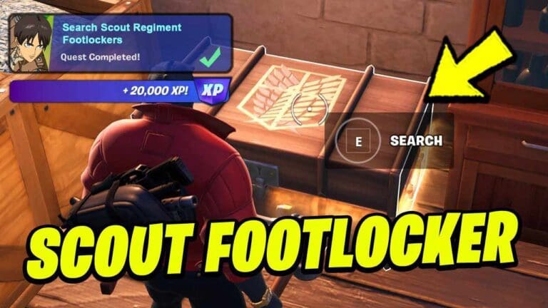 Search Scout Regiment Footlockers Fortnite: Complete Now!