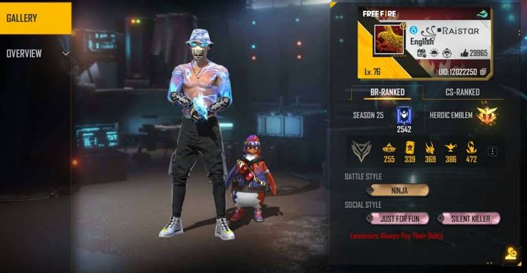 Free Fire goat player 