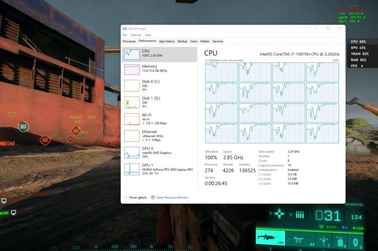 Battlefield 2042 100 High CPU Usage