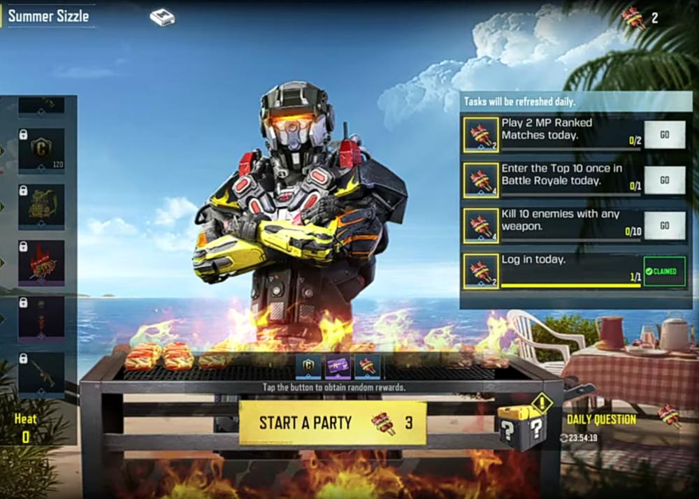 Summer Sizzle Event COD Mobile