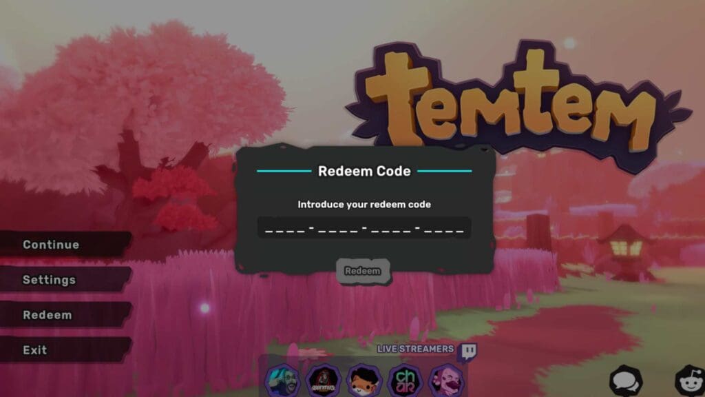 Temtem Redeem Code