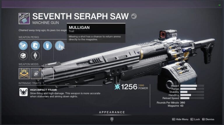 Destiny 2 Craftable Weapons With Mulligan – How To Get It?