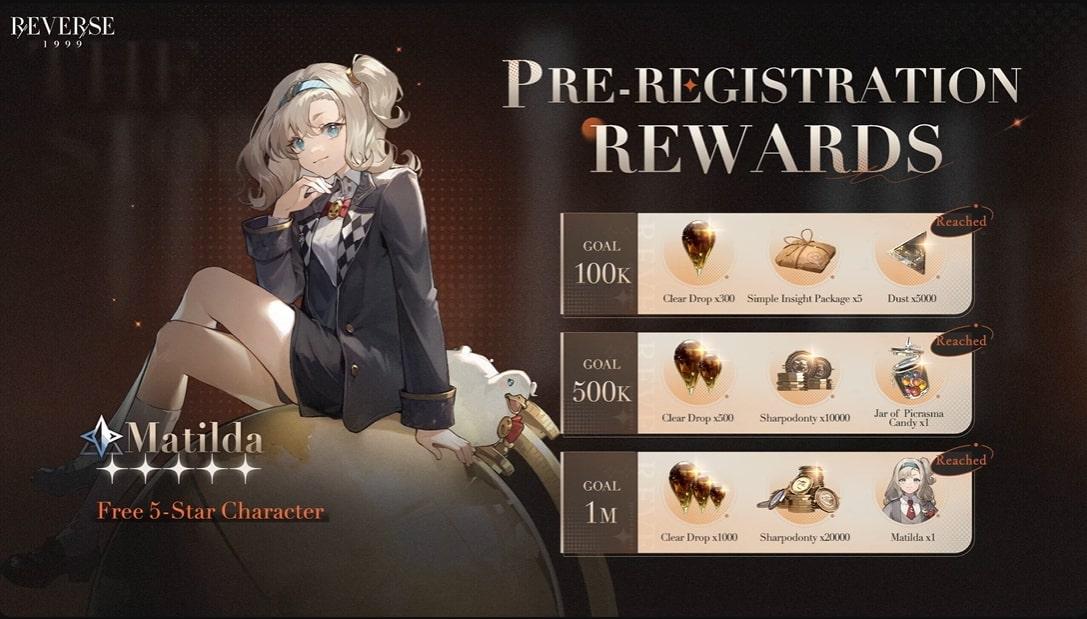 Reverse 1999 pre register rewards