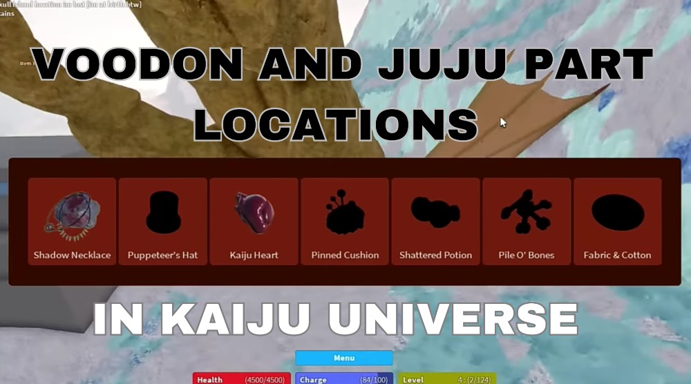 Voodon and Juju part locations in Kaiju Universe