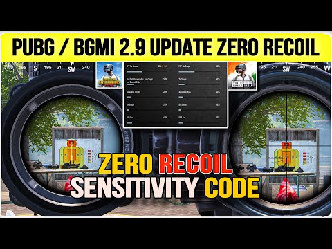 Best ZERO RECOIL Sensitivity BGMI 3.0 Update