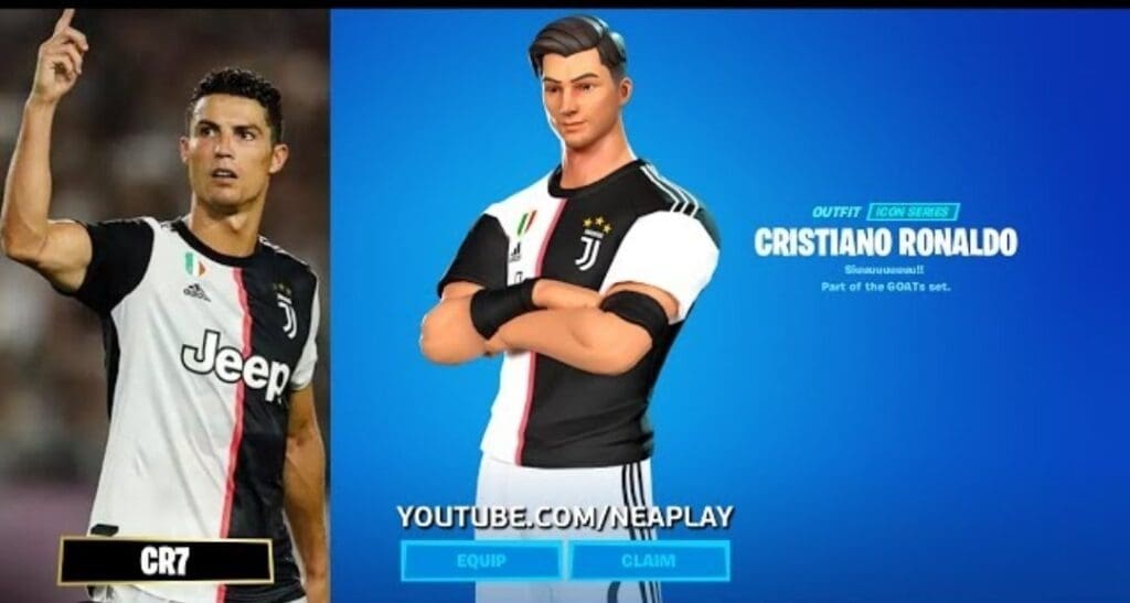 Ronaldo Fortnite skin