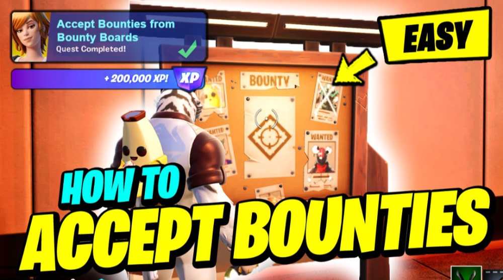 Accept Bounties from Bounty Boards Fortnite