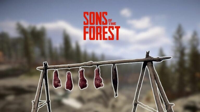 Sons Of The Forest drying rack not working