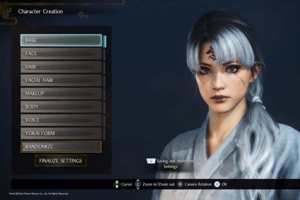 Rise of the Ronin character creation